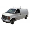 2 Bar Aluminum Ladder/Utility Rack - GMC Savana, Chevy Express 1996-2013